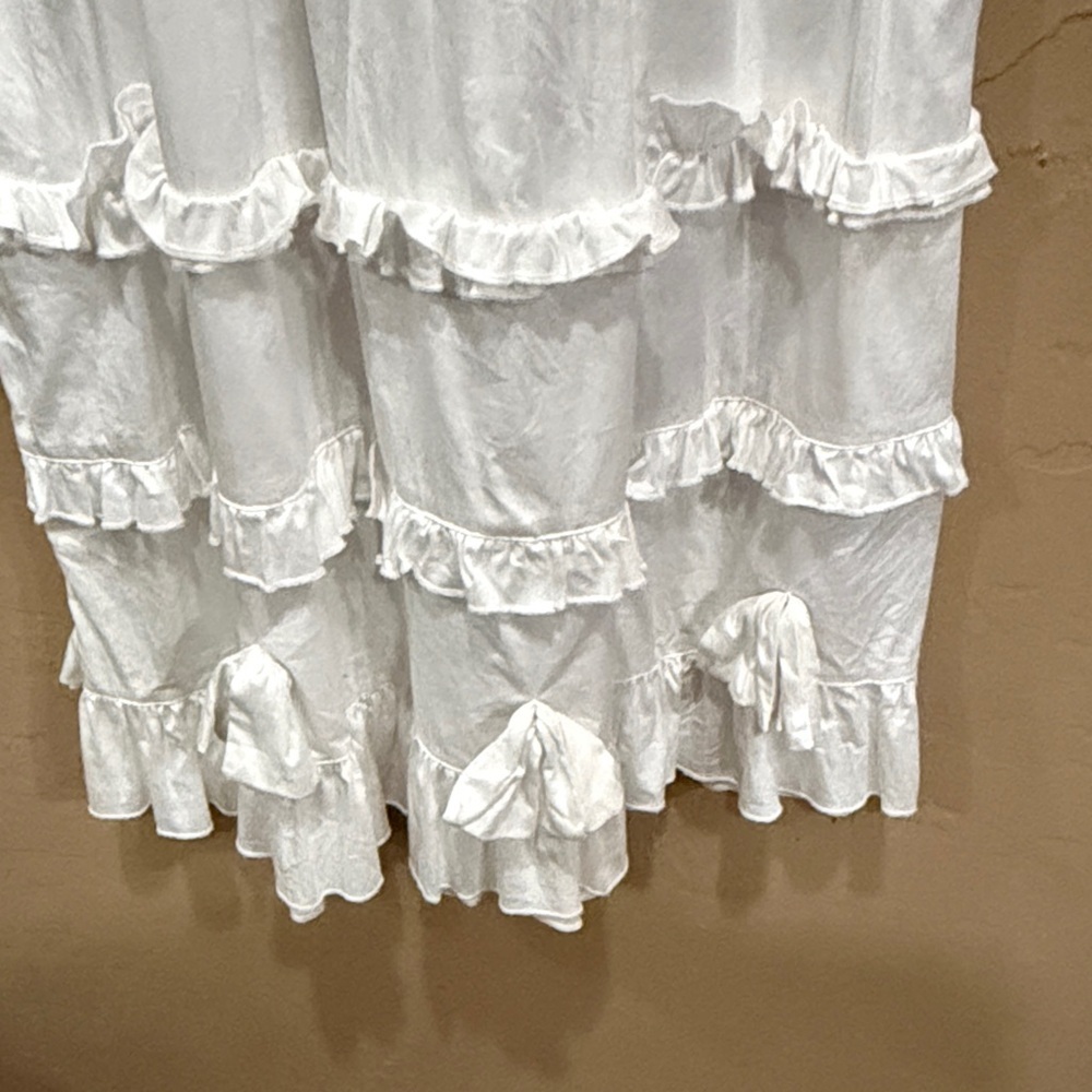 White Ruffled Long Dress - Picture 5 of 11
